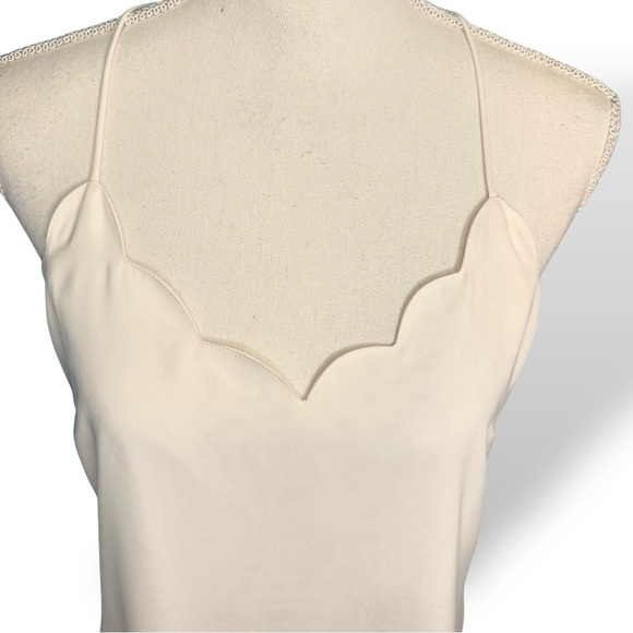 NWOT J. Crew Factory ‘Scalloped Cami Top for Women’ in “Ivory” Size 4 - Picture 12 of 13